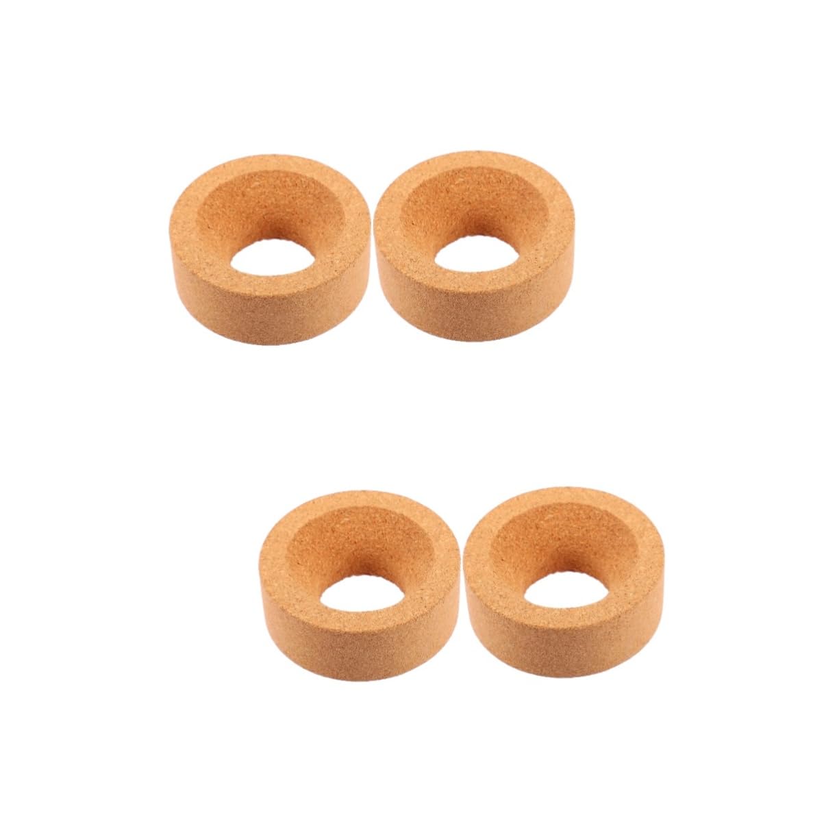 COSMEVIVI 2sets Lab Flask Support Cork Lab Flask Pad Seat Cork Stand Round Bottom Holder 2pcs*2