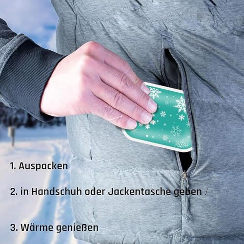 Handwärmer [5er Set] wiederverwendbar Taschenwärmer für unterwegs - Kinder und Erwachsene - sofort aktivierte langanhaltende Wärmekissen