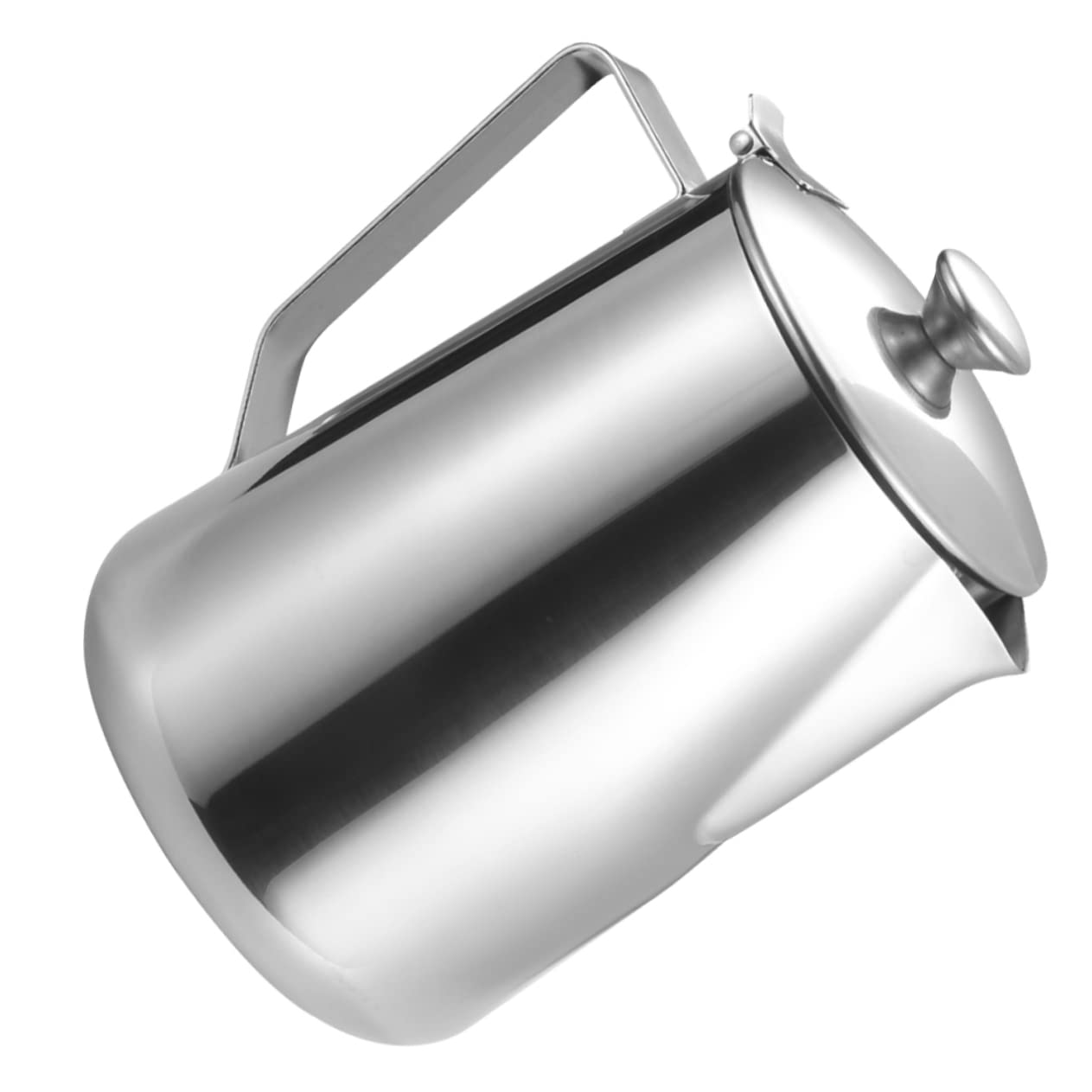 SOLUSTRE Stainless Steel Milk Frothing Pitcher Espresso Pitcher with Narrow Spout for Frothing and Steaming Milk for Lattes and Cappuccinos Ergonomic Design for Easy