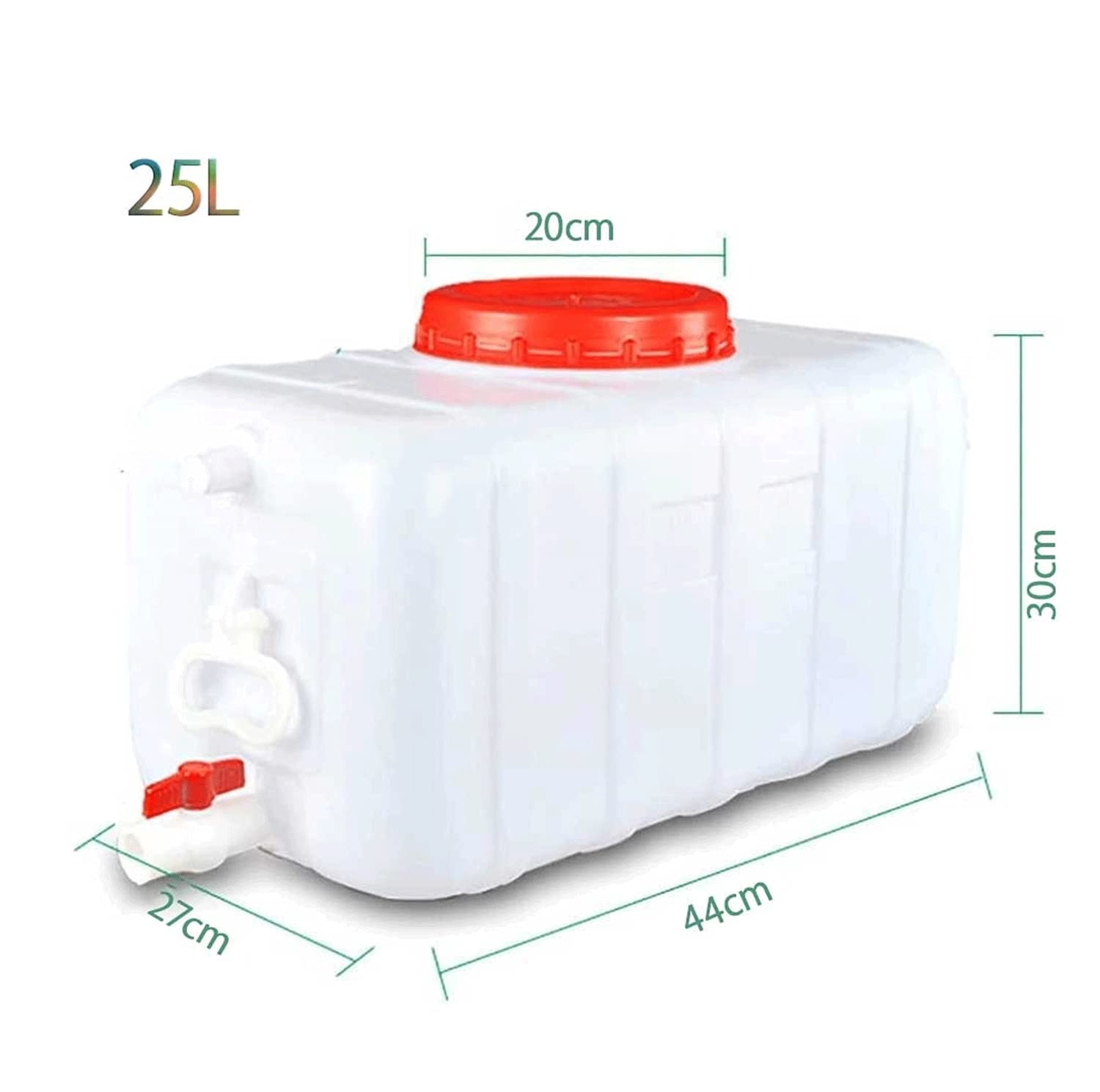 Serbatoio dell'acqua Secchio di grande capacità Serbatoio dell'acqua quadrato orizzontale Serbatoio dell'acqua, Contenitore dell'acqua da campeggio portatile, Contenitore dell'acqua da 25 litri, Adat