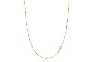 Elegant 20 inch 18K Over Italian Gold Solid 925 Sterling Silver Necklace Chain for Women