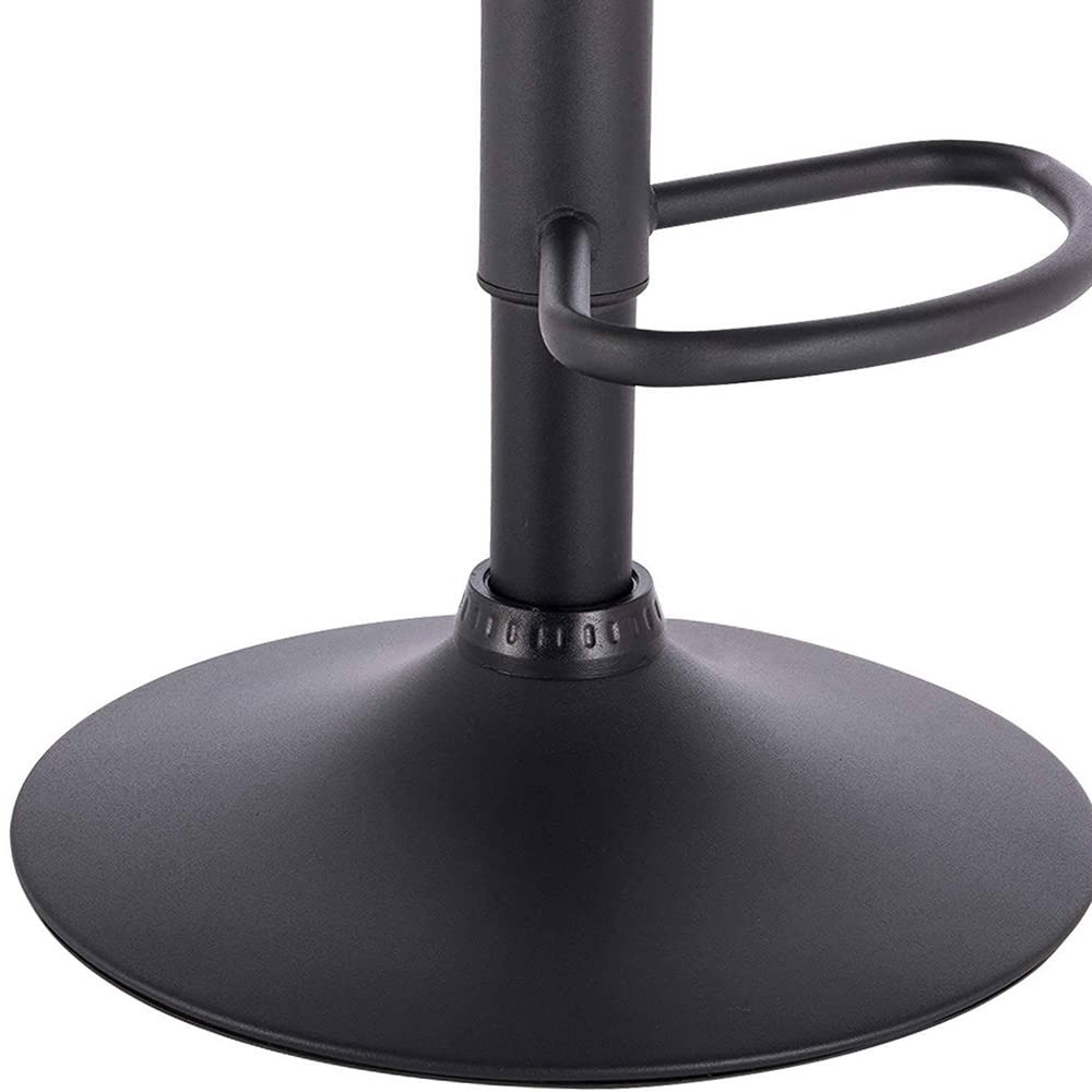 Tabouret de Bar, Chaise de Cuisine ,Lot de 2 en Velours,Tabouret de Loisir,relevable et rotatives réglables en hauteur,pour les établis, bars, restaurants,Chaise de Bar avec Repose-Pieds,Hauteur total