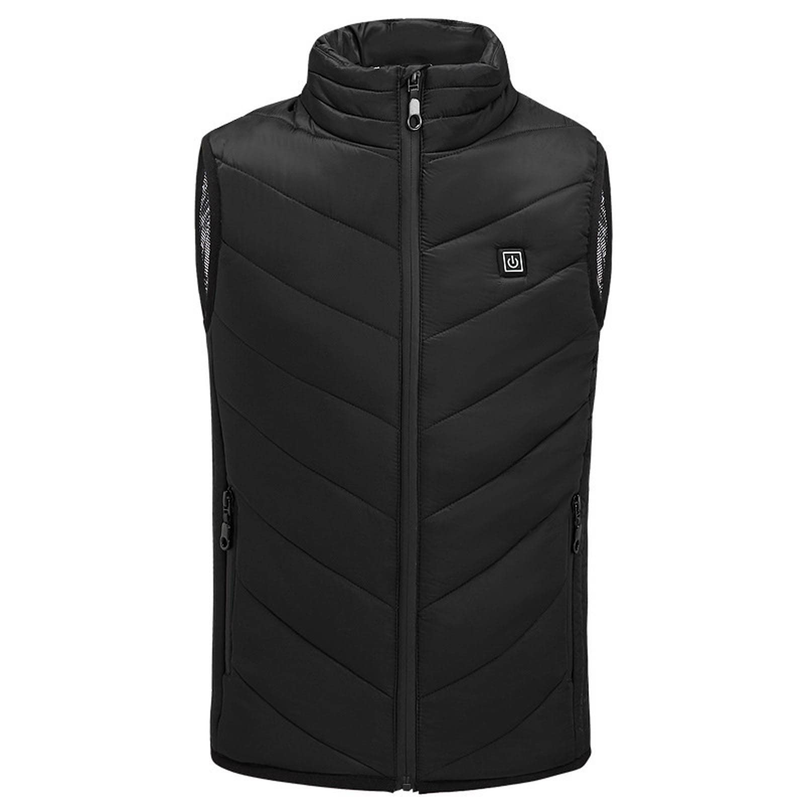 Veste Chauffante enfant GarçOn Fille,Veste enfant Chaud LéGer Doudoune Sans Manche,Gilet éLectrique Usb avec 2 Feuilles De Fhaleur,Gilet Chauffant Lavable Pour Ski en Plein Air Camping