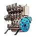 DAN DISCOUNTS Kit di costruzione, 4 cilindri per auto, modellismo, mini motore motore modellismo educativo per adulti e bambini