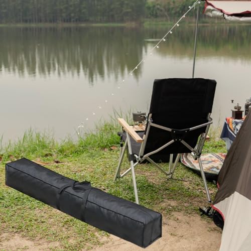 Large Travel Duffle Bag Waterproof Zippered Camping Sports Equipment Storage Long Luggage Bag for Gym Fishing Camping Black, 150cmx20cmx20cm4