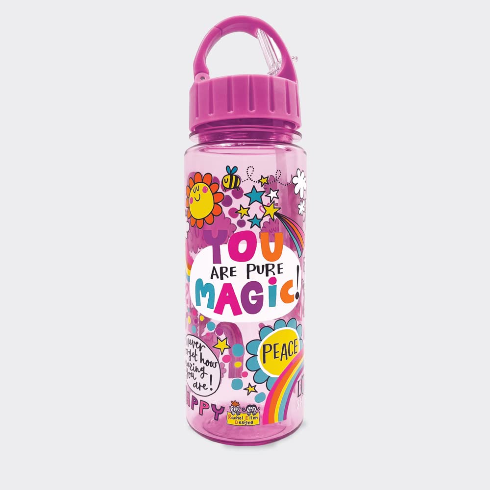 Rachel Ellen Designs Ltd Rachel Ellen Drinks Bottle - Unicorns & Rainbows - "You Are Pure Magic" Design (Bot24)