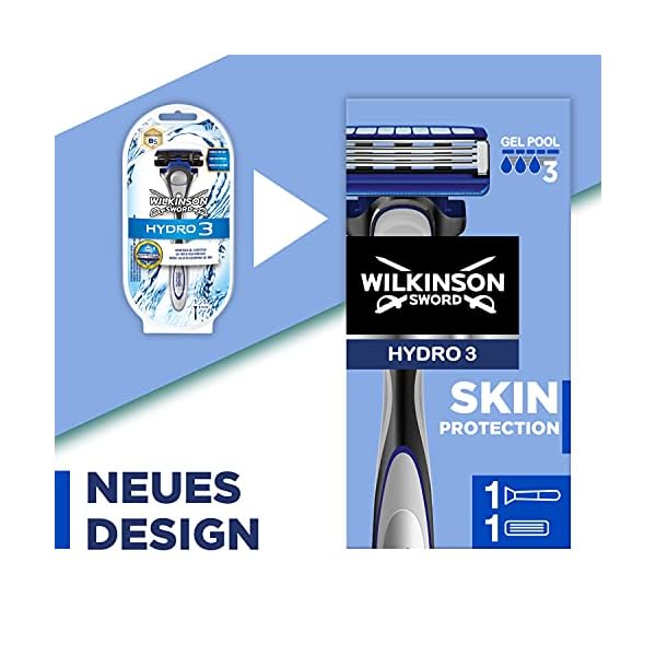 Wilkinson Sword Hydro 3 Skin Protection Rasierer mit 8 Ersatzklingen – Bild 5