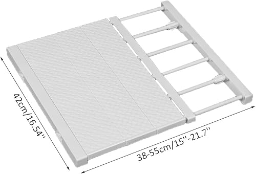 Miniatura 3 de Barra de tensión extensible para armario, colgador de ropa ajustable, soporte de almacenamiento para armario, organizador de armario, divisores,