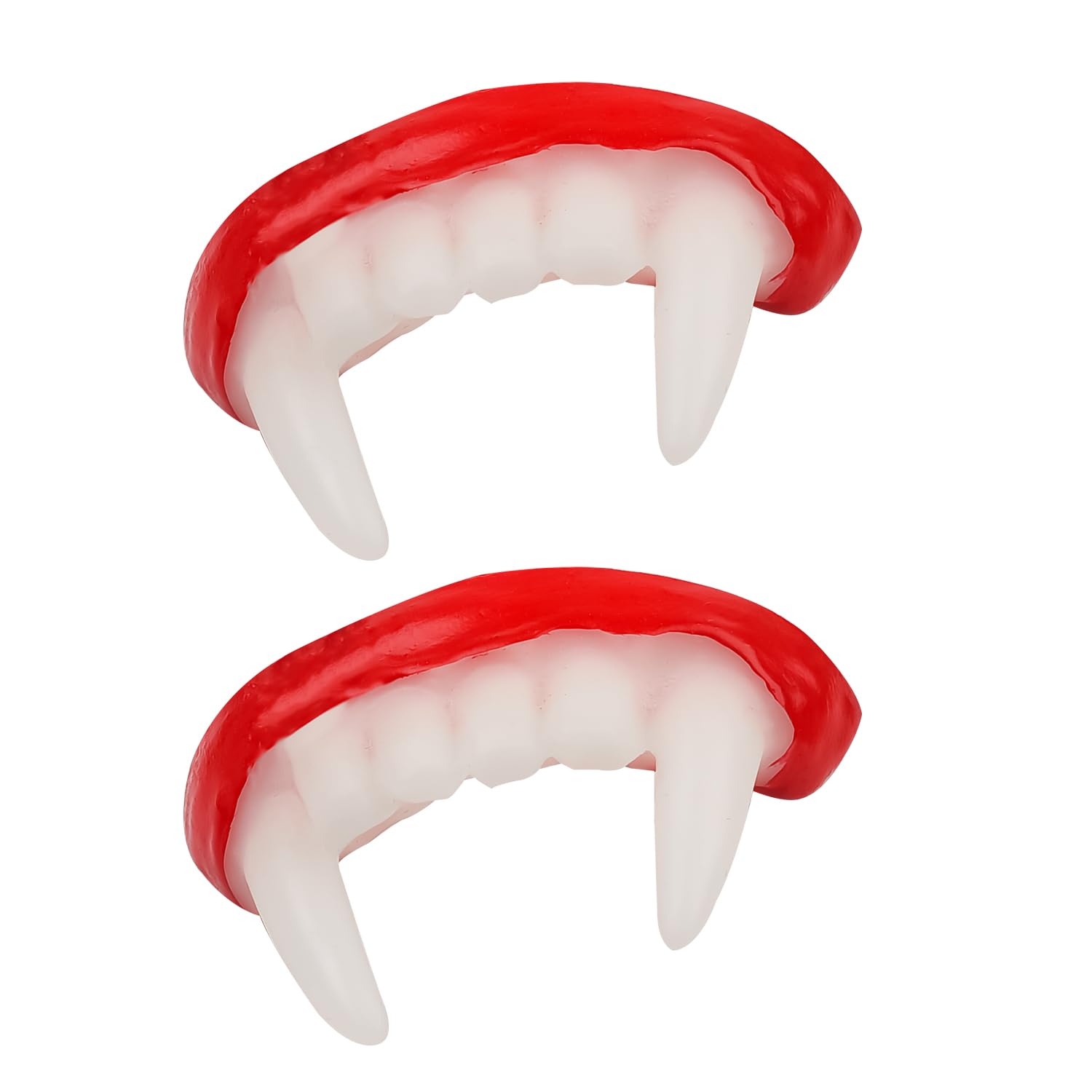 MEISH 2 Pieces Halloween Vampire Teeth Fake Fangs Vampire Costume Accessories for Masquerade Theme Party Cosplay