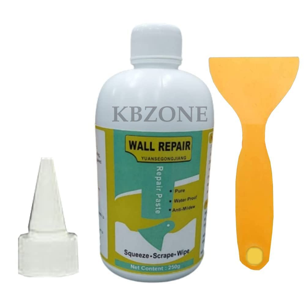 KBZONE Wall Crack Repair | Wall Mending Agent| Waterproof Wall Crack Filler paste For Wall, Wood & Plaster, Universal Caulk Sealing Broken Hole Filler (Pack Of 1, 250G) (B0BSFR44BP) Amazon Price History, Amazon Price Tracker