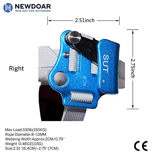 image for NewDoar Right Foot Ascender Riser Rock Climbing Tree Arborist Mountain