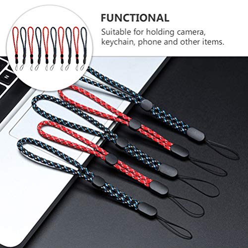 Hemobllo 10 peças de tiras de pulso ajustáveis antiperda cordão de mão de liberação rápida para chav