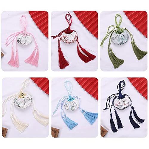 6 Bolsas de Brocado Seda Chinas con Cordón miniatura 7