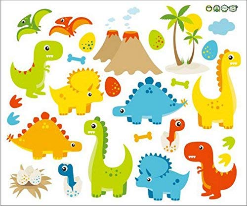 Skyllc® Carta da Parati Fumetto Dinosauri Svegli