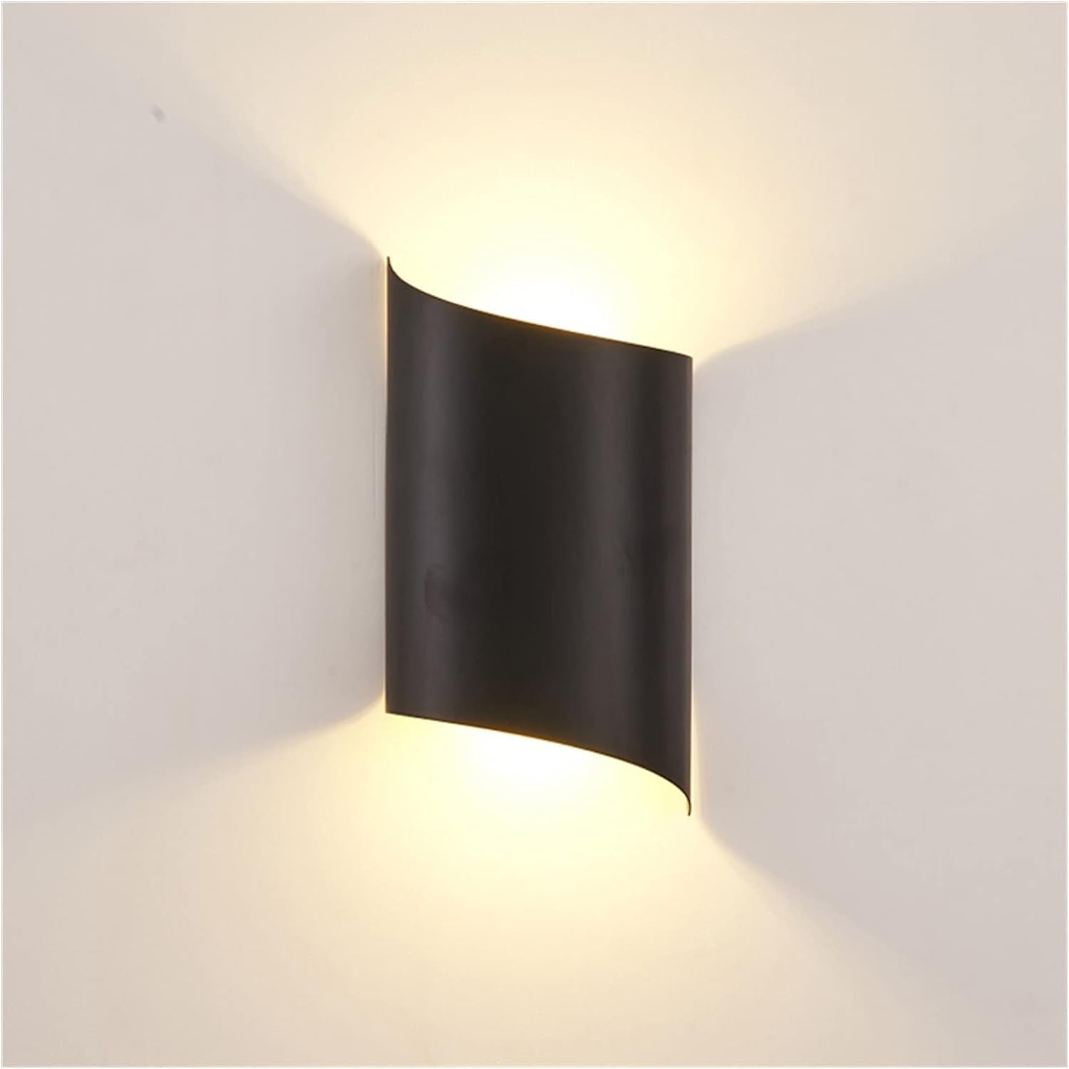VDOQTLJT Wall lamp LED Lamp Bedroom Bedside Lamps Modern Living Room Background Lights Indoor Decoration Stair Lighting Sconce(22152black,CoolWhite)
