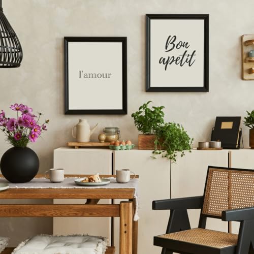 Image of KTKDE A3 Poster Frame set of 3,Black Wooden Picture Frame -16.5x11.7in Photo Frame,Certificate Frame with Plexiglass for Wall Mount or Table Top Display best gifts