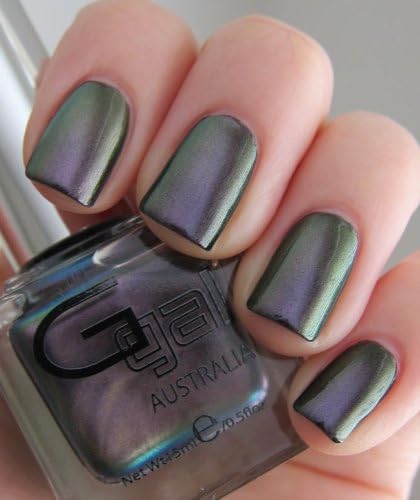 Glitter Gal Purple Duo Chromes Nail Polish- Contorted Mauve - .5 Fluid Ounce (15ml) Bottle
