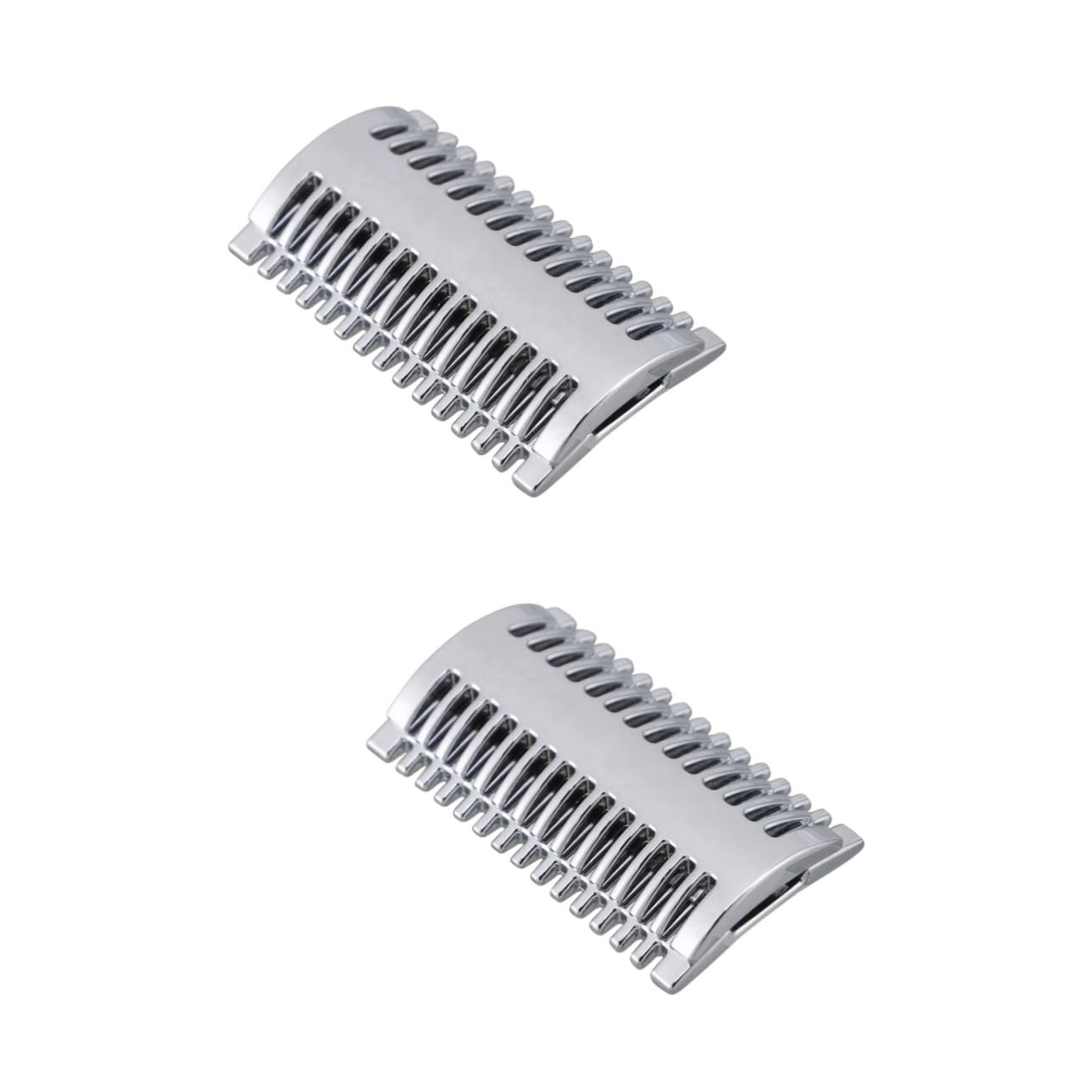 Mikinona 2pcs Manual Shaving Razor Head Zinc Alloy Double Razor Head Replacement for Men's