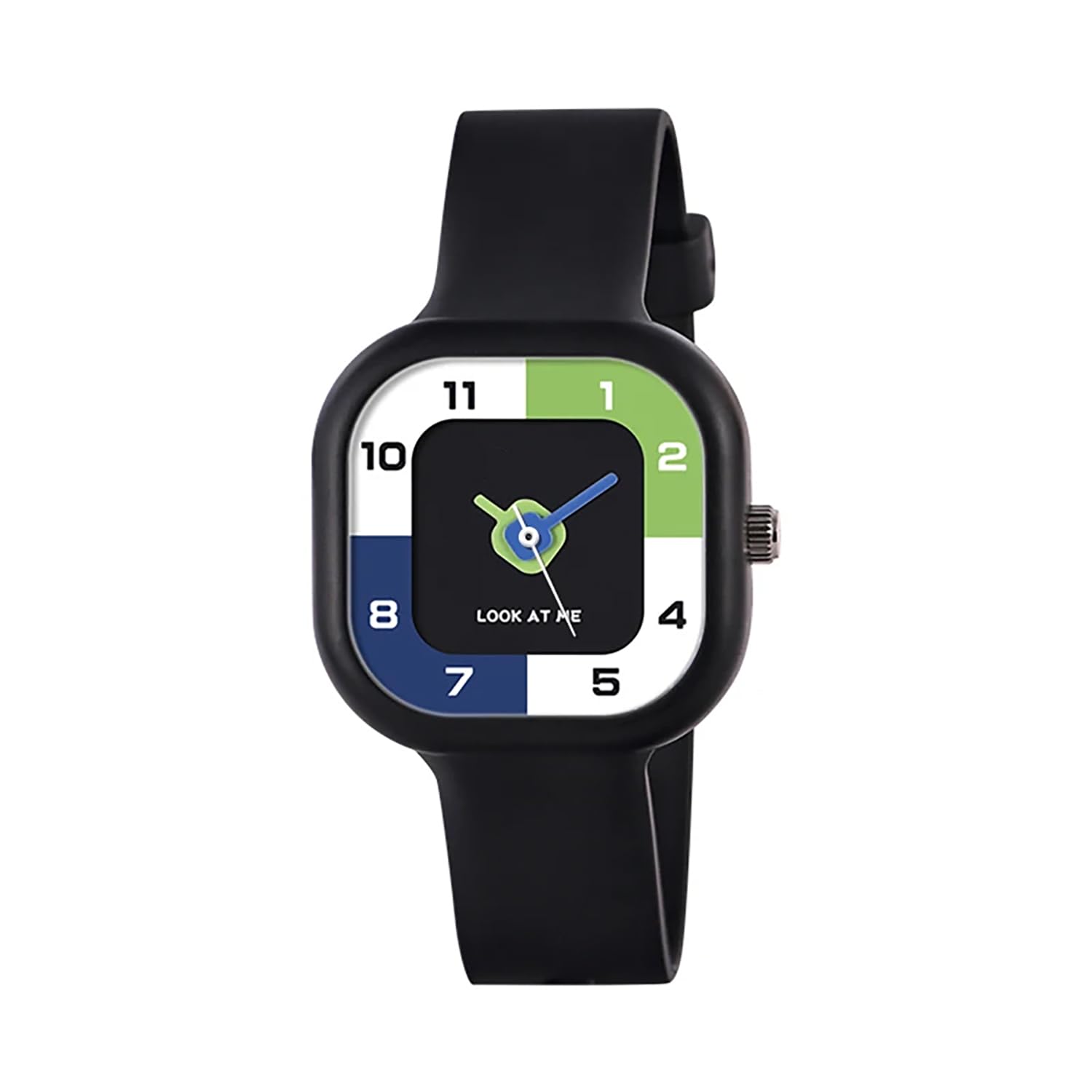 Time Up Analog Dial Quartz Movement Square Multi-Color Kids Watch for Boys & Girls (Age:4-13 Years)-AQTT26-X (Black) (B0CP9NNWGQ) Amazon Price History, Amazon Price Tracker