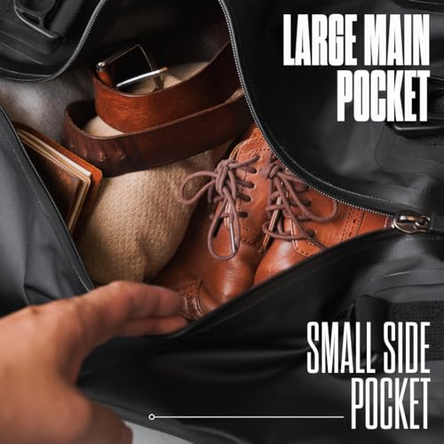 Waterproof Dry Bag Duffle for Outdoor Adventures - 56L Duffle for Camping, Travel, Sports, Gym - Large Storage, Durable, Convertible Traveling Duffel Dry Bag with Backpack Straps by GBY3