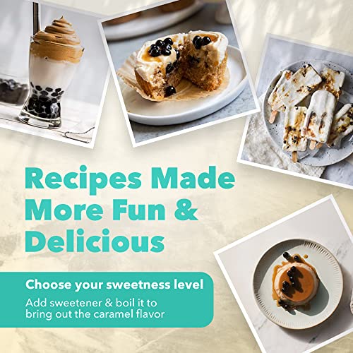 Bubble Tea Kit, Easy DIY Boba Tea Kit, Includes Tapioca Boba Pearls, Royal Milk Loose Tea Leaves and 2 Reusable Straws, Dairy-Free and Vegan Bubble Tea Kit - Flavor Purveyor - Image 5