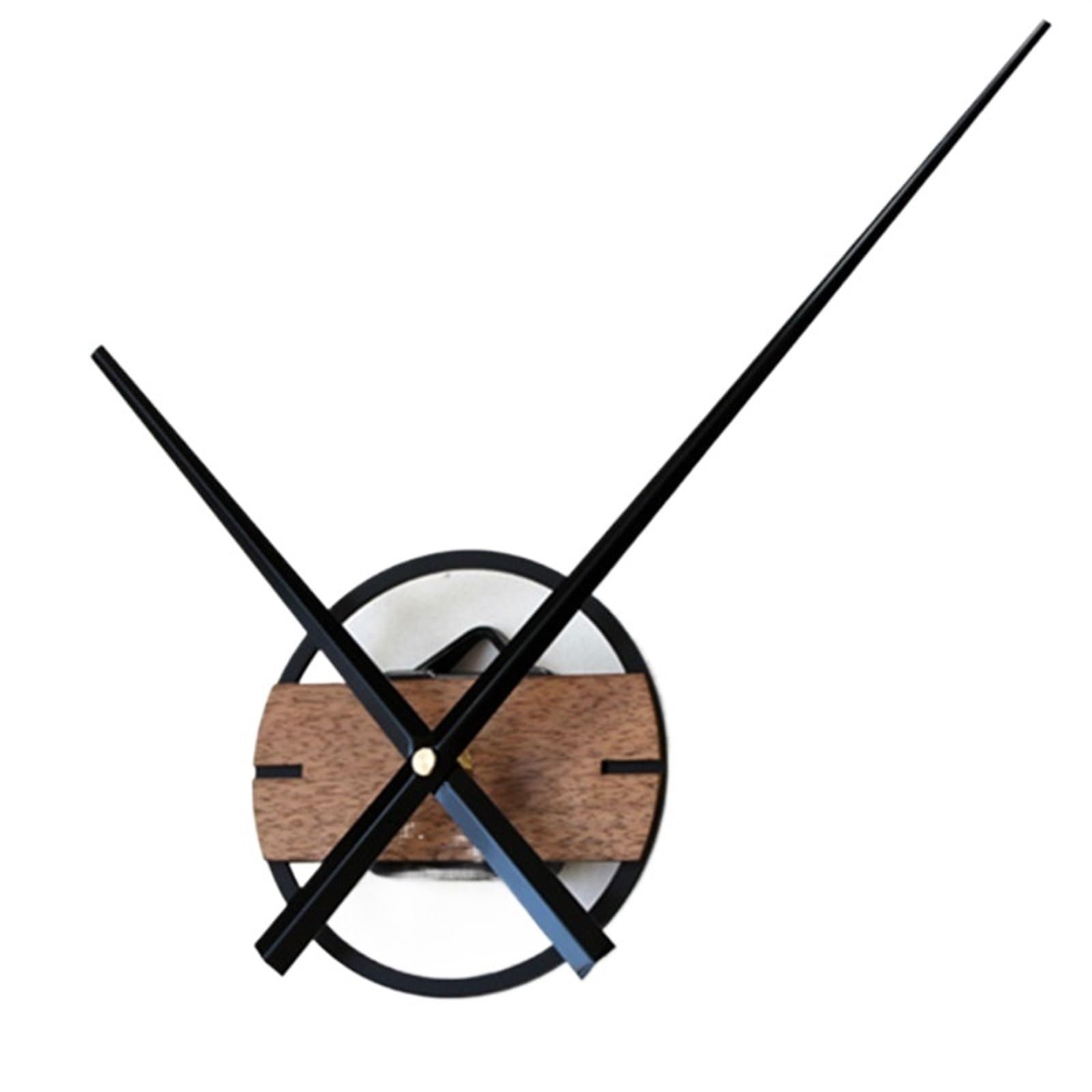 VFDVSWZSA Stylish wall clock, 12cm 3D Sticker Silent Design Big Pointer Classic DIY Clocks Wood Wall Watch For Bedroom Home Decor