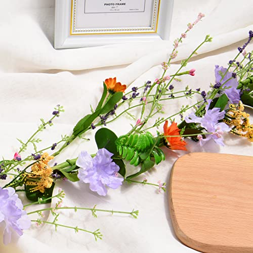 Martine Mall 2 Pack 6Ft Artificial Daisy Vine Artificial Flower Garland Artificial Flower Hanging Ivy Fake Daisy Garland Spring Garland With Mixed Flowers And Green Leaves For Wedding Party Home Decor #TOP5