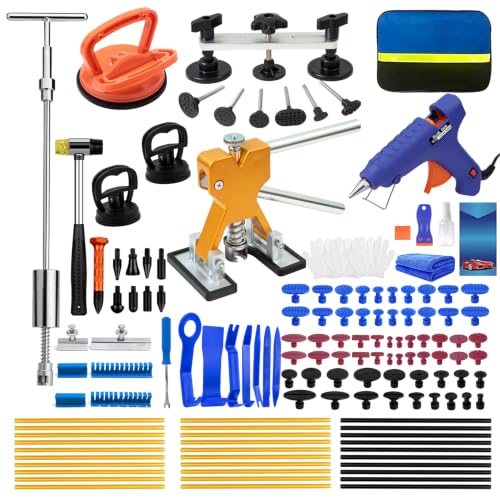 Image of Paintless Dent Repair Kit PDR with T-Bar Slide Hammer for Hail Damage