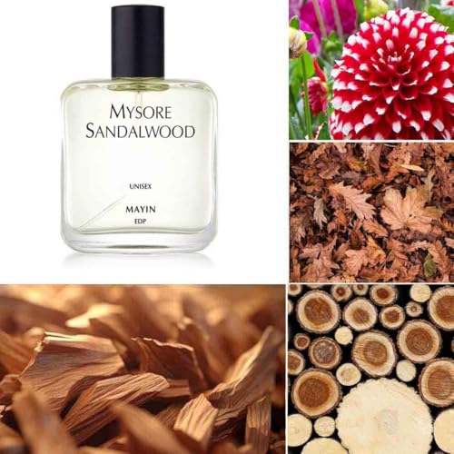 Image of Mayin Mysore Sandalwood Perfume For Men And Women, Luxury Perfume With Long Lasting Fragrance, Eau De Parfum, Ideal for Everyday Use,50ml