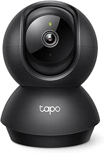 Tapo TP-Link 2K Pan/Tilt Indoor Security Camera for Baby Monitor, Pet Camera | Motion Detection & Tracking | 2-Way Audio | Cloud & SD Card Storage | Works w/Alexa & Google Home | Black C211 asin的图片