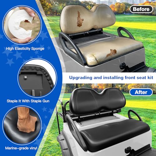 NOKINS Golf Cart Seat Cushion Material and Fit