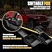 MIKKUPPA Wheel Well Storage Bin, Cargo Tray Rear Trunk Organizer Compatible with 2018-2023 Jeep Wrangler JL JLU Interior Storage Accessories, Left & Right Side, Black