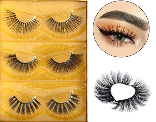Dorisue Eyelashes Mink 3D Mink Lashes Dramatic Lashes Golden Multi-layered 3 different mink eyelashes mink Extensions kit