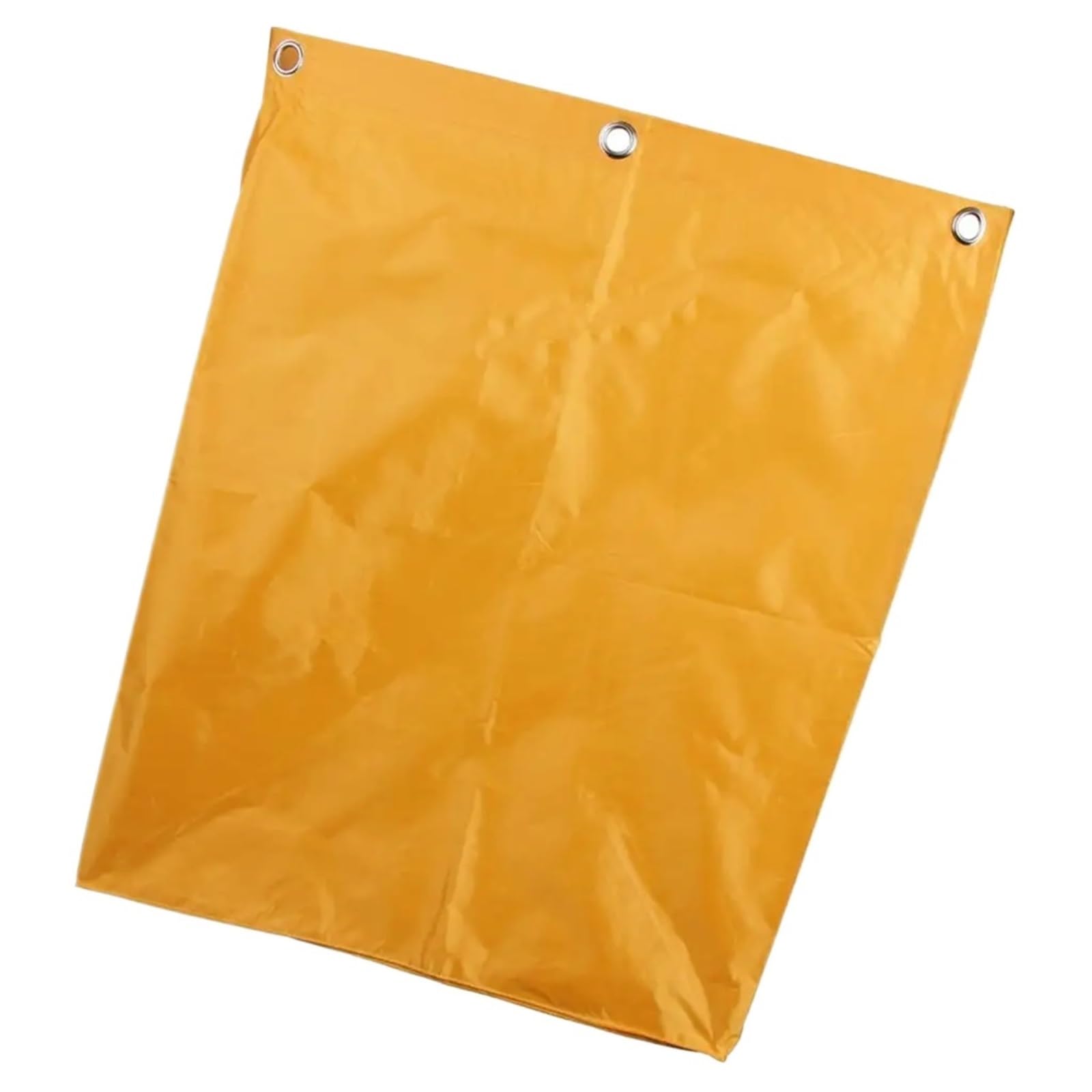 Durable Yellow Linen Cart Bag Replacement for Janitorial Cleaning Trolley - Waterproof Oxford Cloth Laundry Hamper