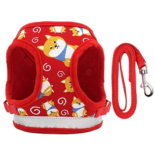 PETANGEL Adjustable, Breathable & Reflective Harness and Leash No Pull No Choke | for Small Dog/Cat (Size: L, Adjustable Chest: 41-46 cm, Pet Weight 5-7Kg) (B09HSJVCQD) Amazon Price History, Amazon Price Tracker