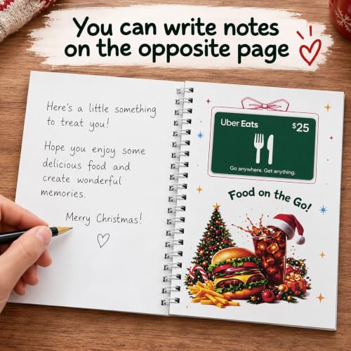 AZHAIBUQI Christmas Gift Card Book, 5x7 Inch Spiral Bound DIY Gift Booklet - Image 3