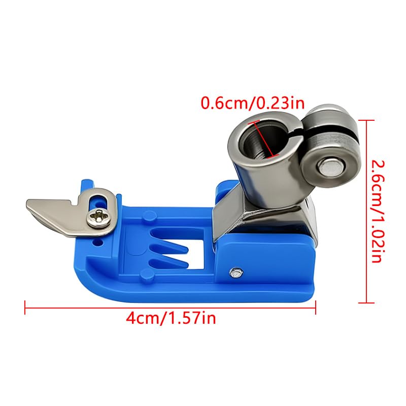 Pie para máquina de coser tipo Coverstitch Blue Plastic 5.6mm miniatura 2