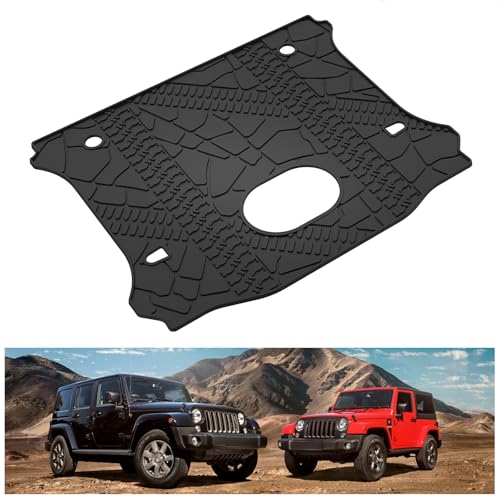 Image of Kiwi Master Cargo Mat for 2015-2018 Jeep Wrangler JK with Center subwoofer