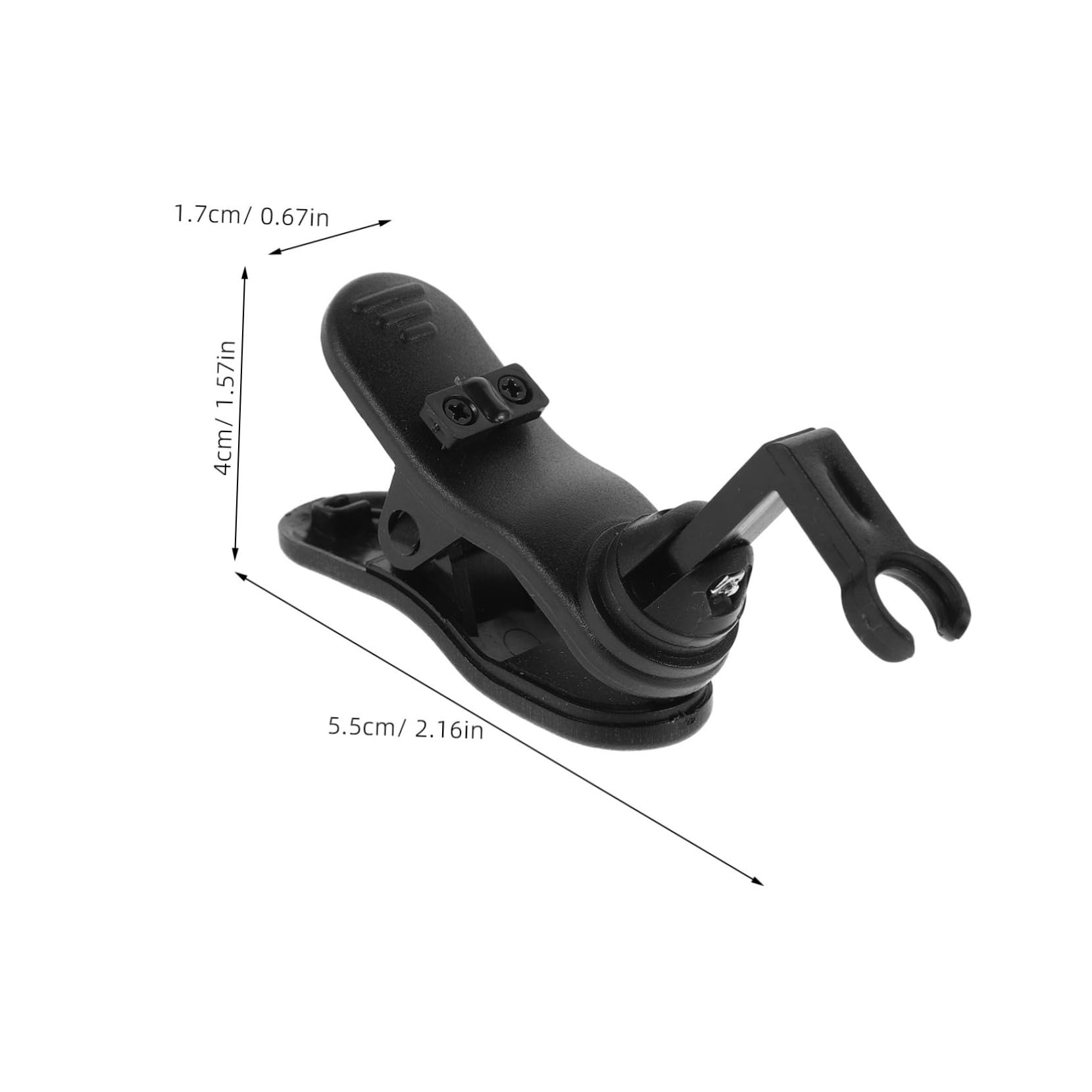 FUNOMOCYA Microphone Clip for Wind Instruments Lightweight Flute Mic Clamp Holder with High Fidelity Transmission and Quick Installation for Musicians and Performers