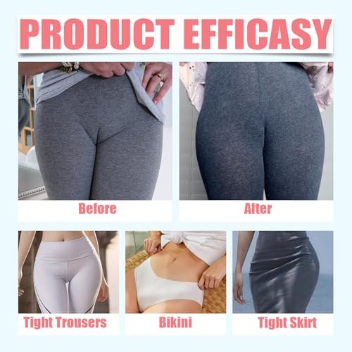Image of Plthuoe 4 Pcs Camel Toe Concealer Seamless Hider Invisible Anti Insert Reusable Silicone Camel Toe Cover Underwear