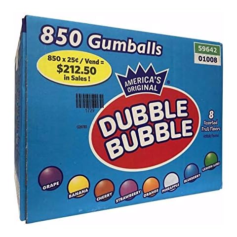 Dubble Bubble Fruit Gumballs, 14.6 Pound, 233.6 Oz Cover