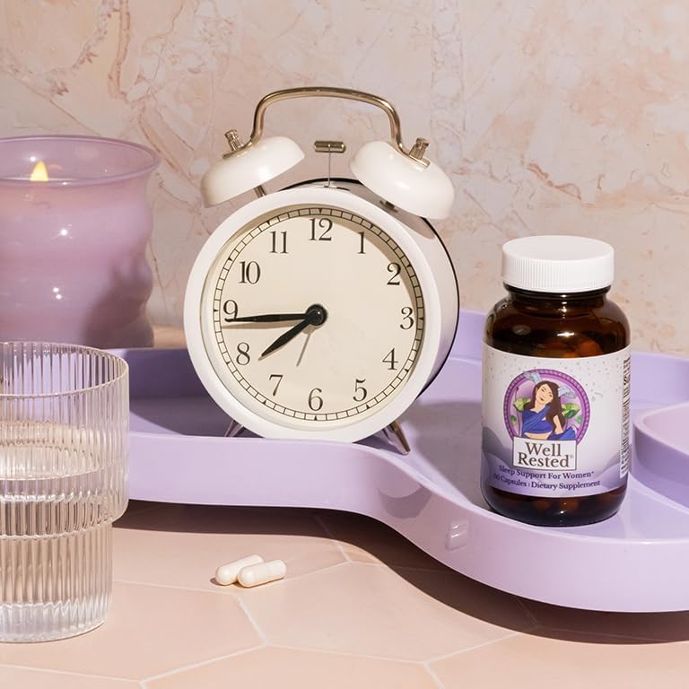 Miniatura 5 de MENOLABS Well Rested Sleep Aid - 60 cápsulas - Suplementos de menopausia para mujeres con glicinato de magnesio, melatonina, L-glicina, L-teanina y