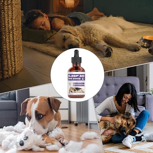 Yaztauho Schlafhilfe Für Hunde Mit Beruhigender Wirkung,Beruhigungstropfen Für Welpen Bei Stress | Natürliche Einschlafhilfe Für Hunde Bei Stress, Trennung, Training & Reisen