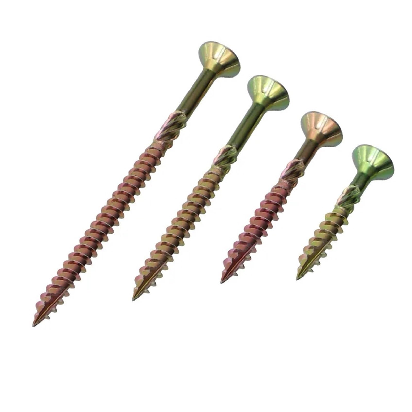 Surtido de tornillos para madera, Paquete de 100 tornillos autorroscantes cabeza plana for madera T25, acero M5, 35-80 mm(4.5x45mm,500PCS-T25)