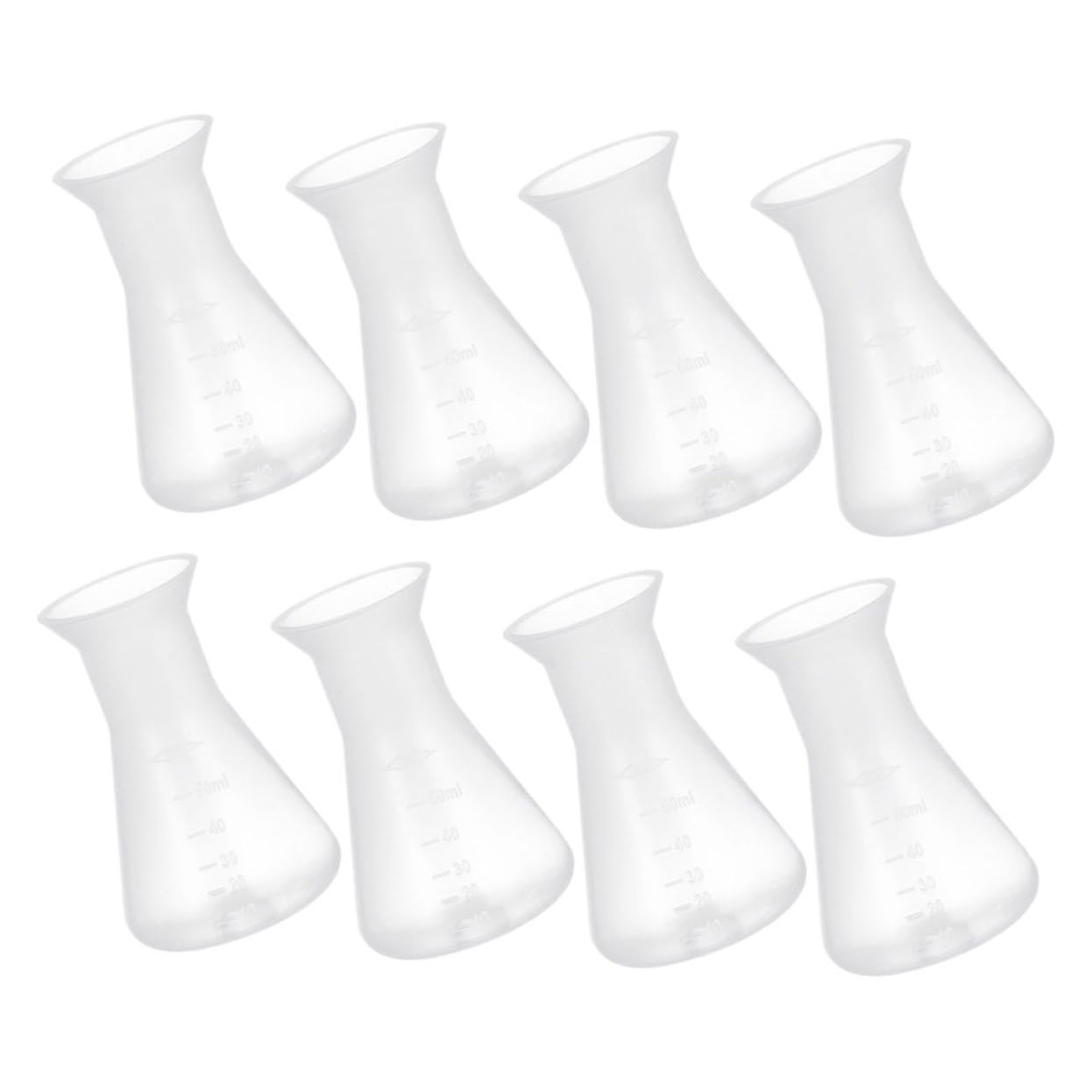 40 Piezas matraz de laboratorio matraz científico matraz de ciencia botella taperwear Frasco de plástico experimento matraz de plastico matraces cónicos de ciencia páginas