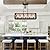 5-Light Farmhouse Kitchen Island Lighting, 35.5 Inch Linear Dining Room Light Fixture,Rustic Rectangle Chandeliers for Dining Room,Vintage Ceiling Hanging Pendant Light?Rustic Wood Grain?