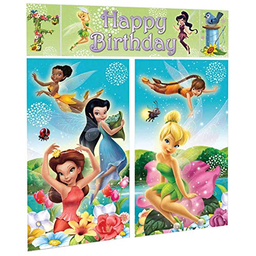 Scene Setters Wall Decorating Kit | Disney Tinkerbell Collection | Birthday