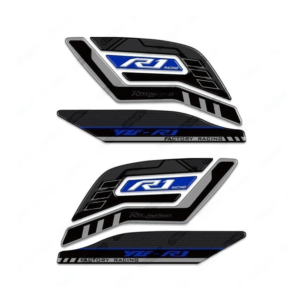 Motorcycle Fuel Tank Pad Stickers Tank Protector Decals for Ya&maha YZF R1 R1M YZFR1 2015-2023 Tanks Pad Protector
