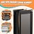 Tiylibe 3-Flap XL Dog Door for Wall, All Aluminum Extra Large Doggy Door for Wall, Heavy Duty Pet Door with Lock, Energy Efficient, Telescoping Tunnel for Interior & Exterior Wall, Pet Up to 220LB