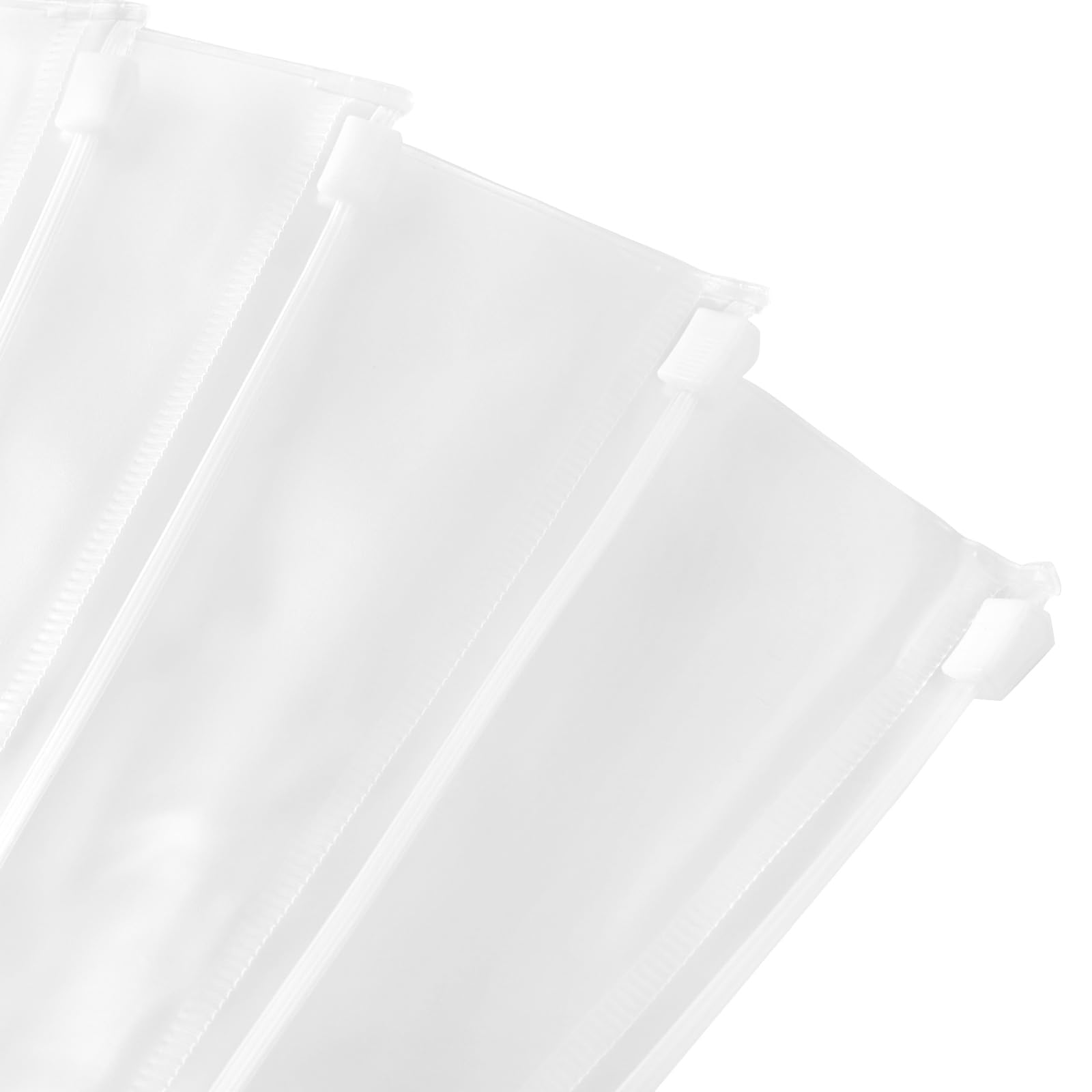 Lot de 40 Pièces Pochette Porte Document A4 Perforee, Semi Transparentes Classeur Pochette Zippée Classeur, avec 4 Trous de Reliure Organiser pour Documents